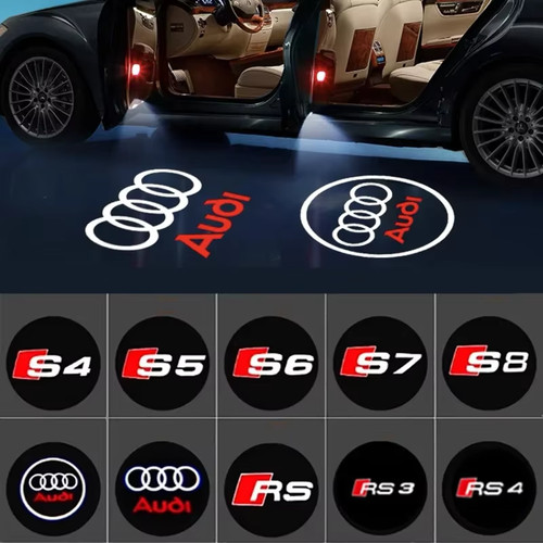 Led porta auto logo - led,